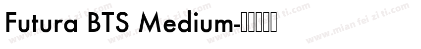 Futura BTS Medium字体转换